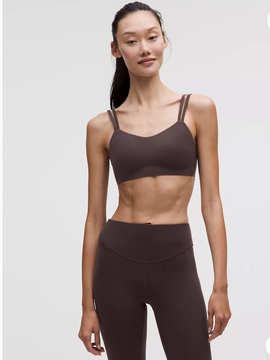 lululemon athletica Other - Lululemon Like a Cloud Bra B/C Medium Sequoia Brown Strappy Back S 10